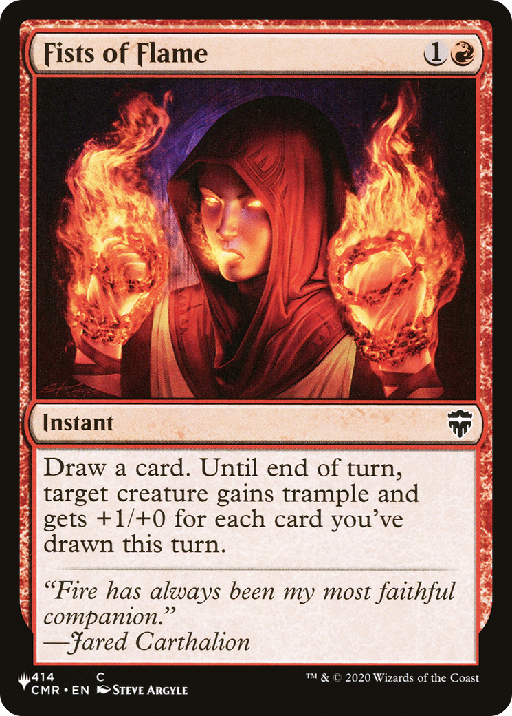Fists of Flame (CMR) (LIST-414/361) [The List]