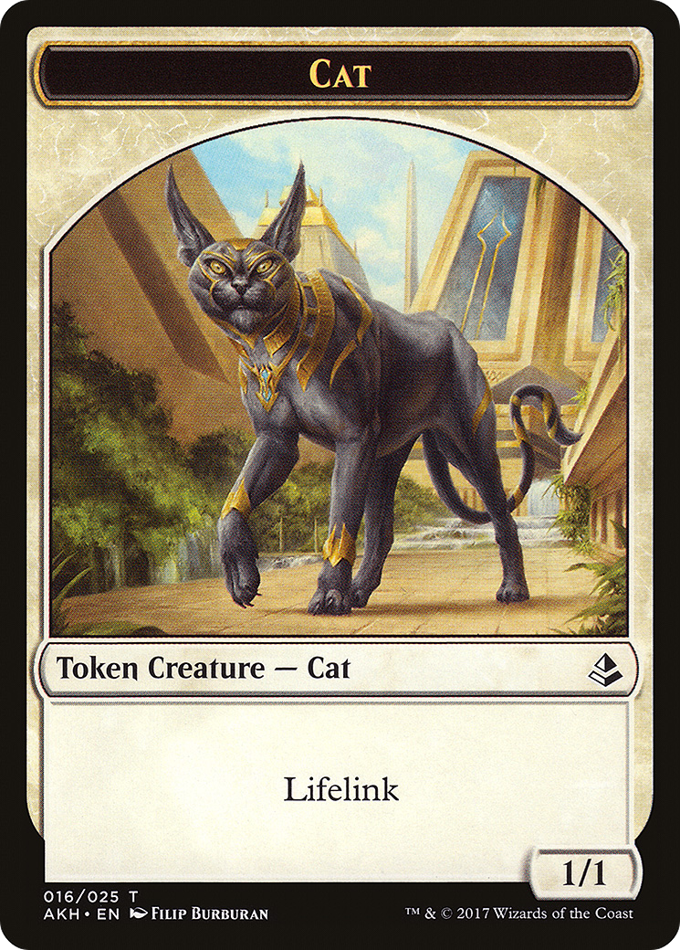 Cat Token (AKH-016) [Amonkhet Tokens] Foil