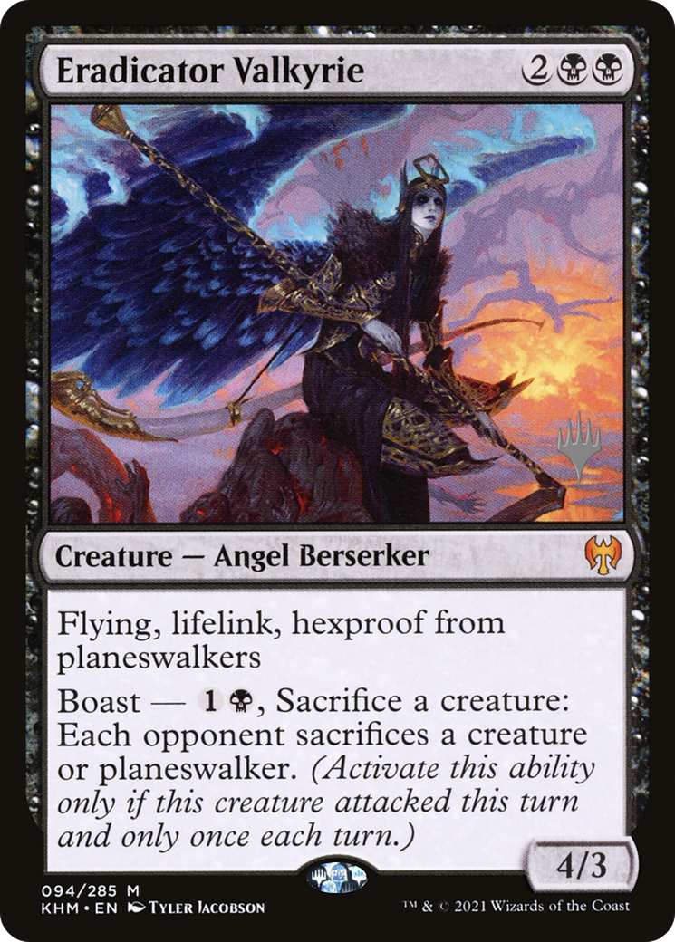 Eradicator Valkyrie (PPKHM-094) [Promo Pack: Kaldheim Promos] Foil