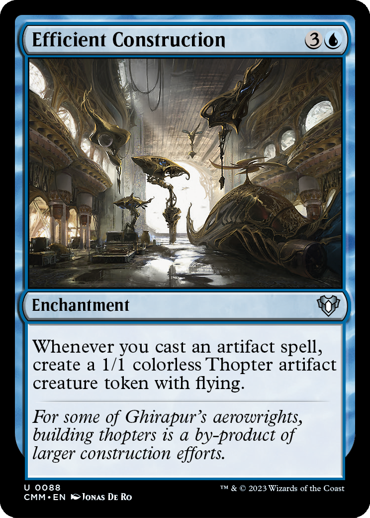 Efficient Construction (CMM-088) [Commander Masters] Foil