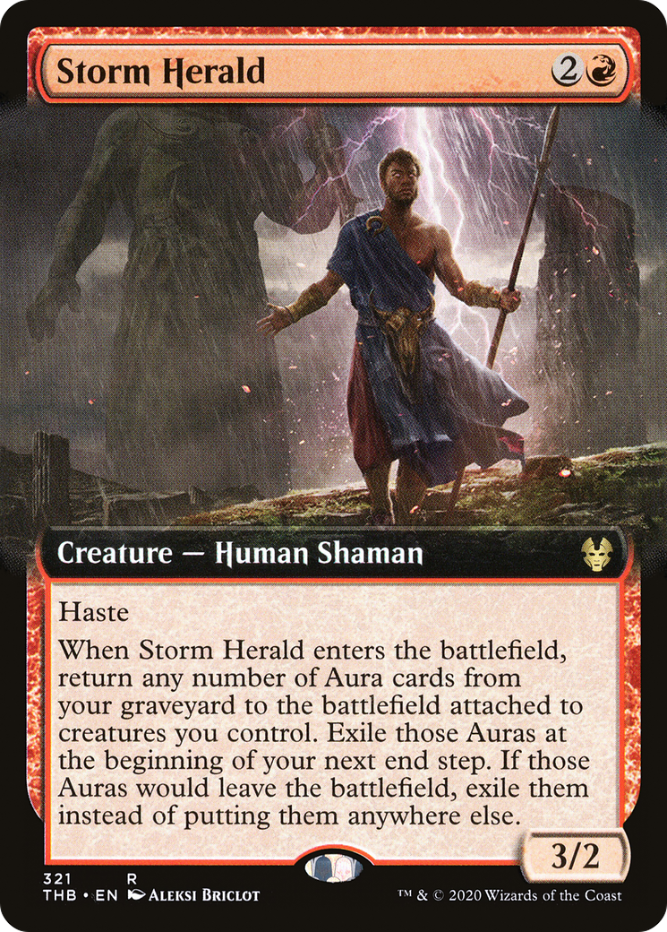 Storm Herald (Extended Art) (THB-321) [Theros Beyond Death] Foil