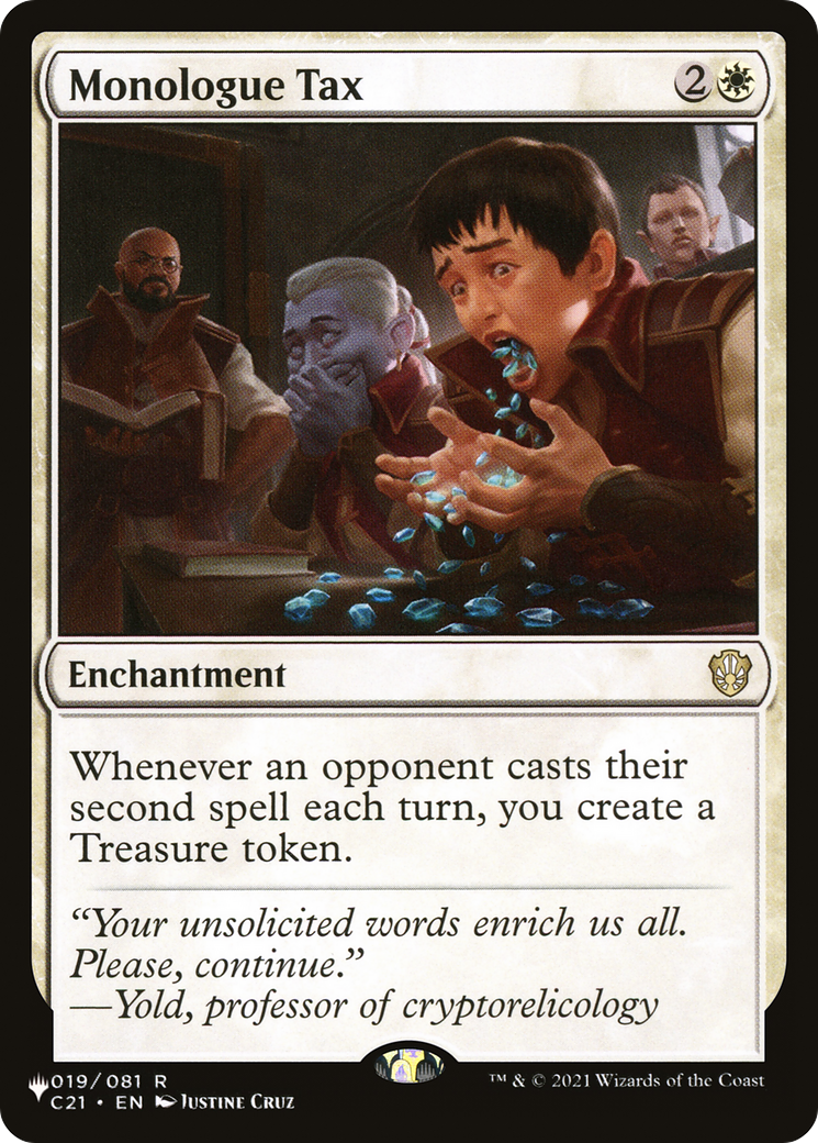 Monologue Tax (LIST-019/081) [The List]