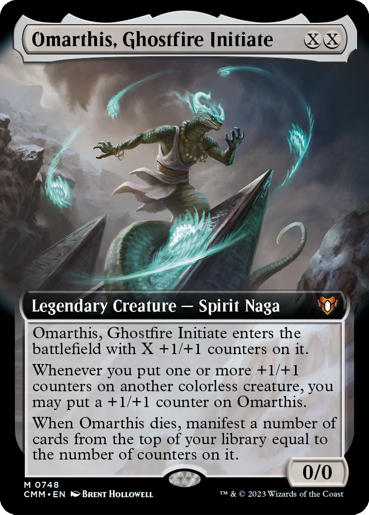 Omarthis, Ghostfire Initiate (Extended Art) (CMM-748) [Commander Masters] Foil