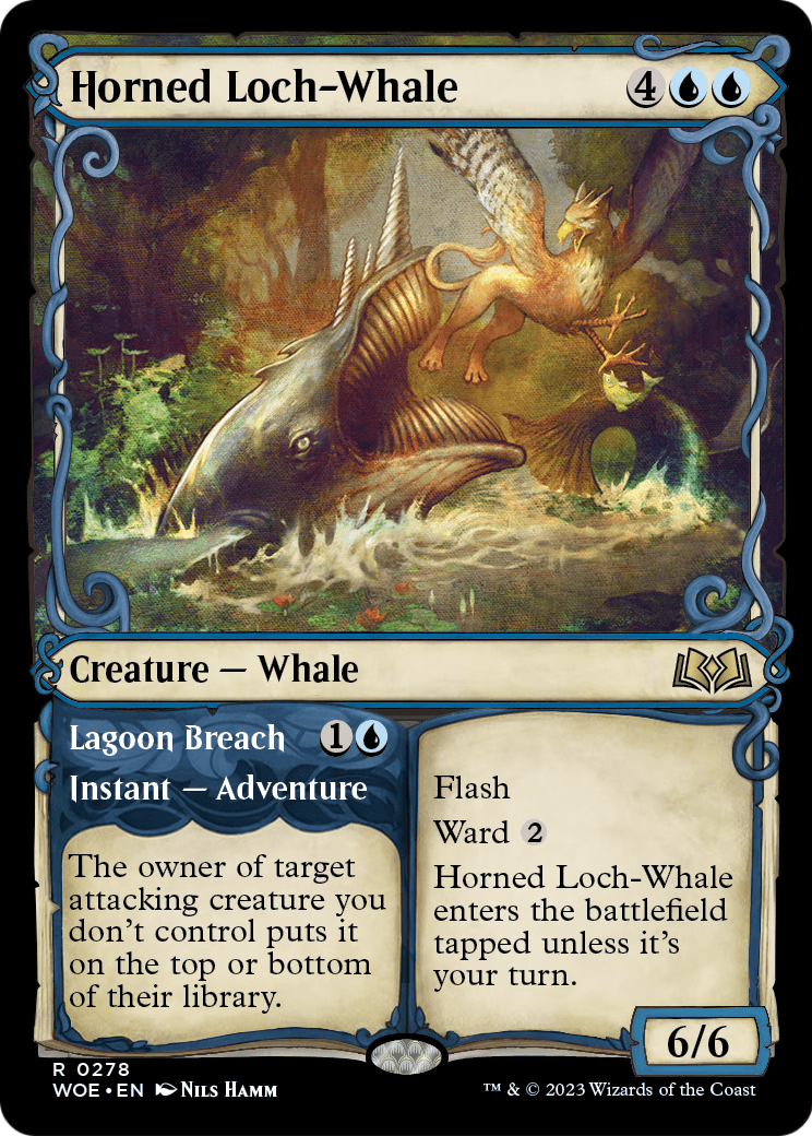 Horned Loch-Whale (Showcase) (WOE-278) [Wilds of Eldraine]