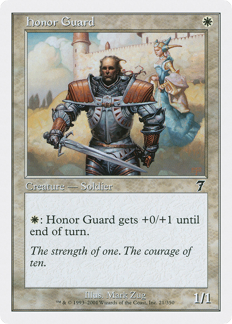 Honor Guard (7ED-021) [7th Edition] Foil