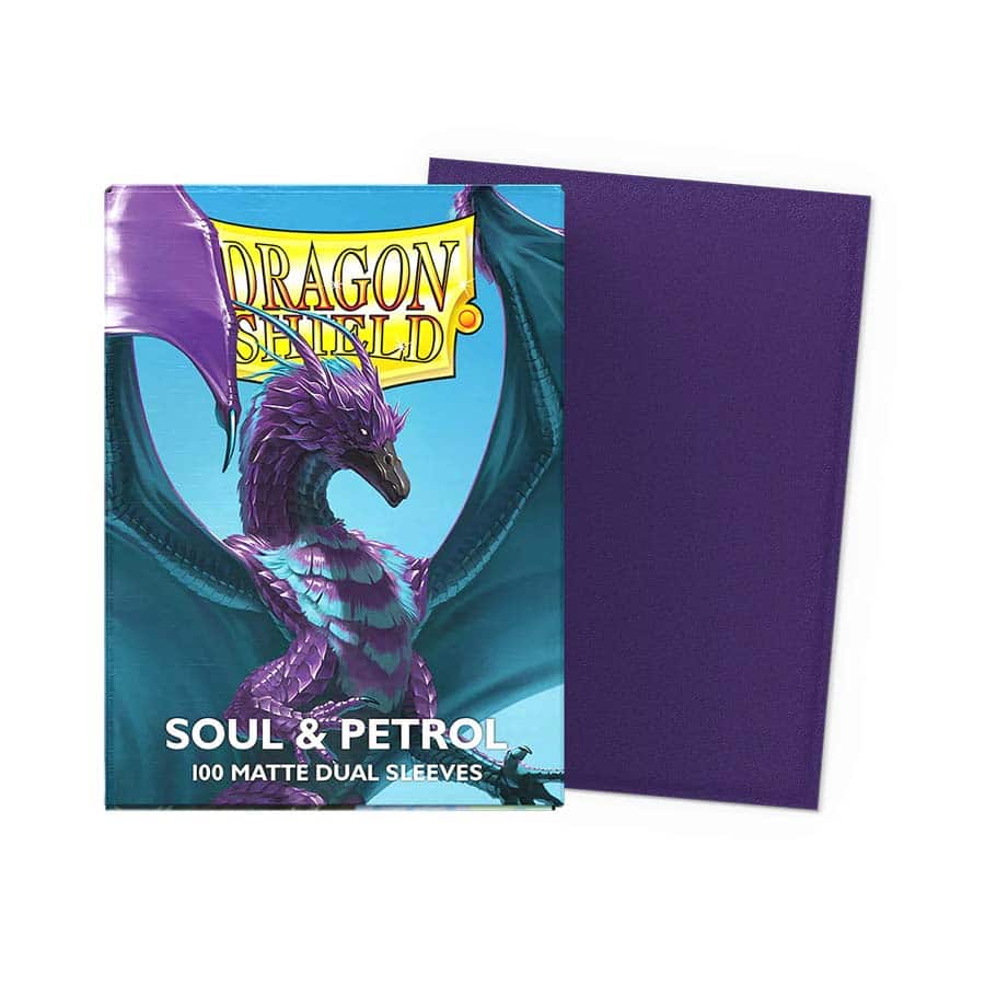 Dragon Shield - Dual Matte Standard Sleeves - Soul & Petrol