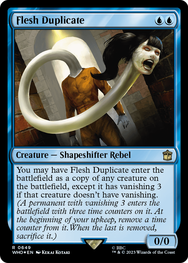 Flesh Duplicate (Surge Foil) (WHO-649) [Doctor Who] Foil