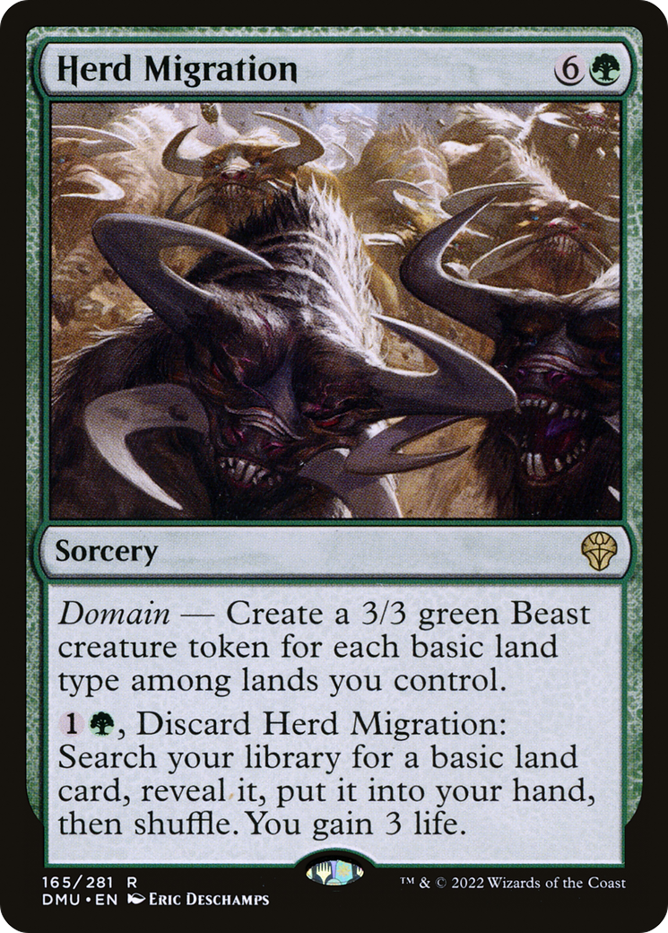 Herd Migration (DMU-165) [Dominaria United] Foil