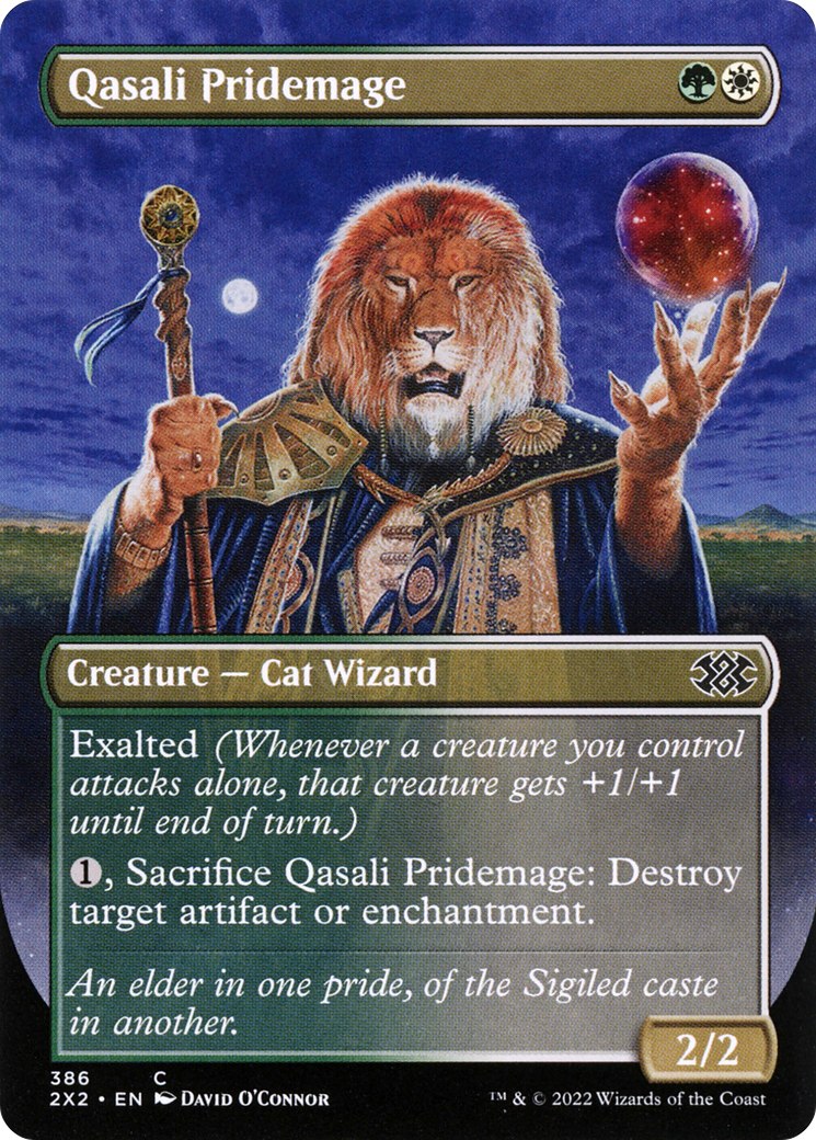 Qasali Pridemage (Borderless) (2X2-386) [Double Masters 2022] Foil