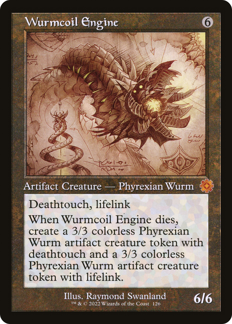 Wurmcoil Engine (Schematic) (BRR-126) [The Brothers' War Retro Artifacts] Foil