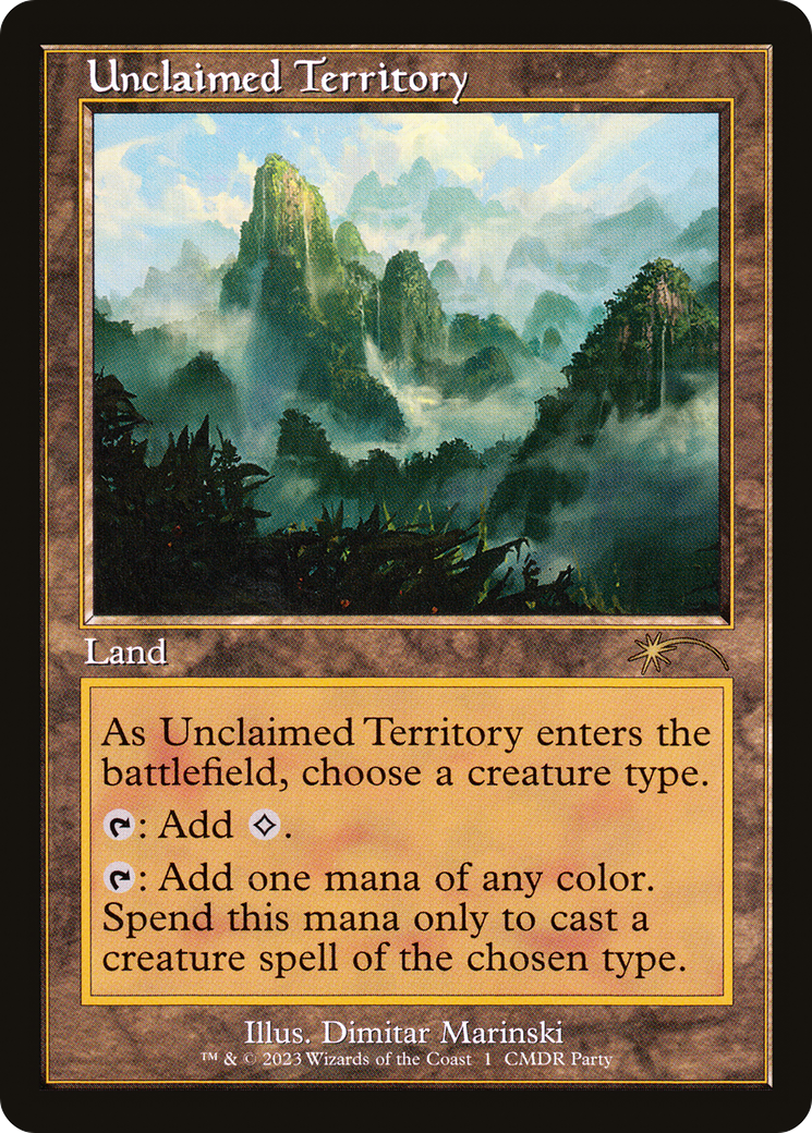 Unclaimed Territory (Retro Frame) (WPN-001) [Wizards Play Network 2023] Foil