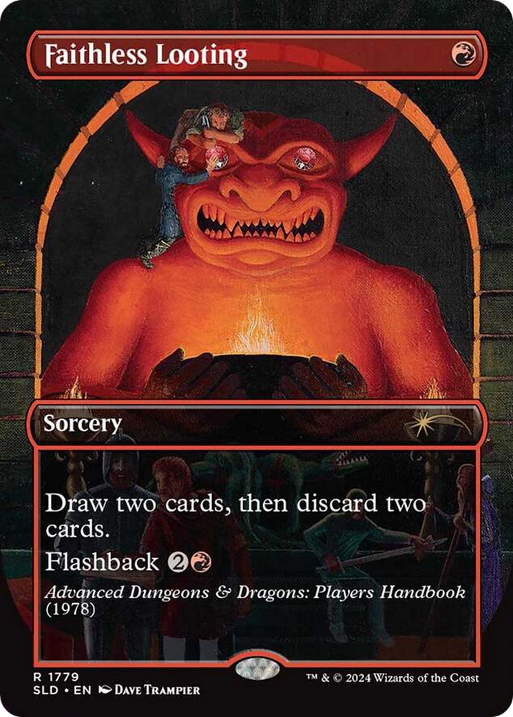 Faithless Looting (SLD-1779) (Borderless) [Secret Lair Drop]