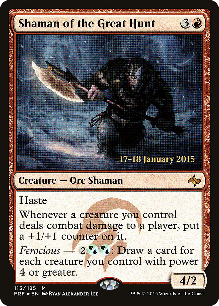 Shaman of the Great Hunt (PRE-113) [Fate Reforged Promos] Foil