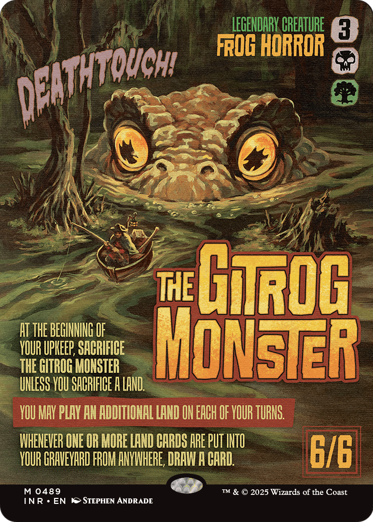 The Gitrog Monster (Showcase) (INR-489) (Borderless) [Innistrad Remastered] Foil