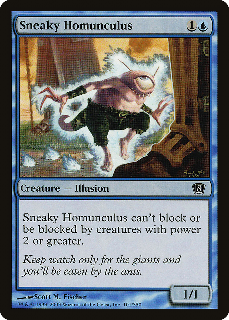 Sneaky Homunculus (8ED-101) [8th Edition]