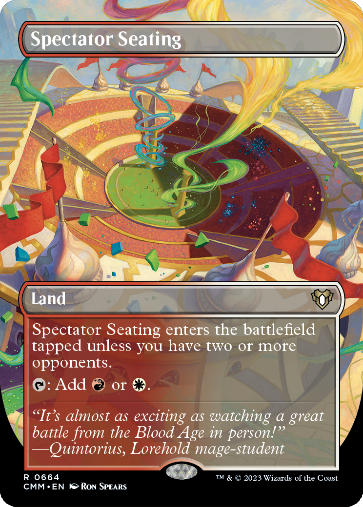 Spectator Seating (Borderless) (CMM-664) [Commander Masters] Foil