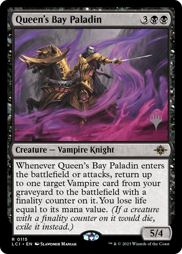 Queen's Bay Paladin (PPLCI-115) [Promo Pack: The Lost Caverns of Ixalan Promos] Foil