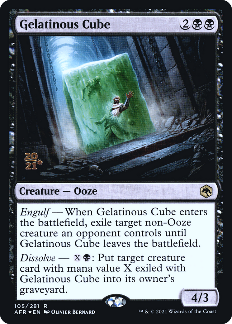 Gelatinous Cube (PRE-105) [Adventures in the Forgotten Realms Promos] Foil