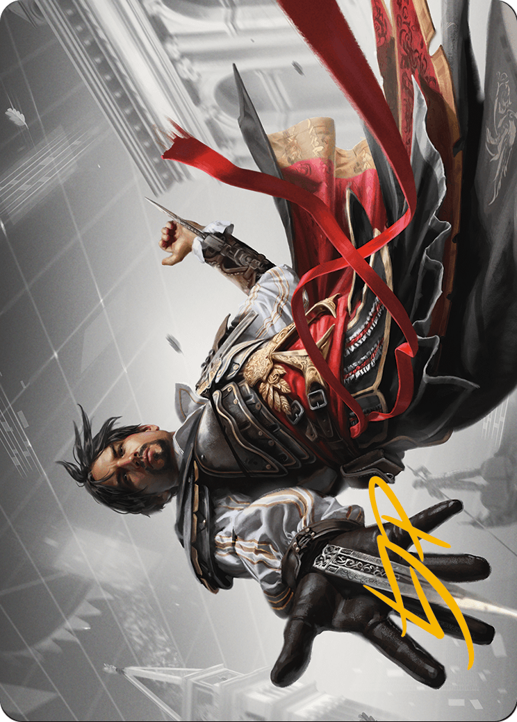 Ezio Auditore da Firenze Art Card (Gold-Stamped Signature) (ASACR-013) (Borderless) [Assassin's Creed Art Series]