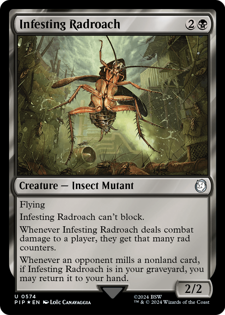 Infesting Radroach (Surge Foil) (PIP-574) [Fallout] Foil