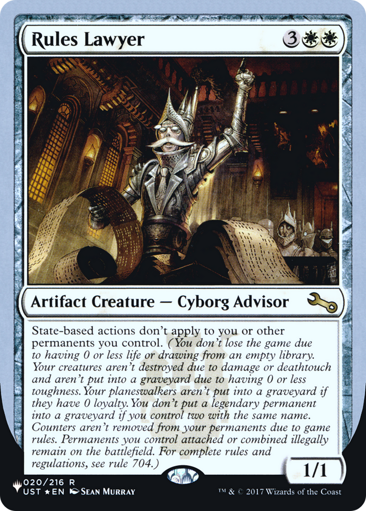 Rules Lawyer (LIST-020/216) [The List (Unfinity Foil Edition)] Foil