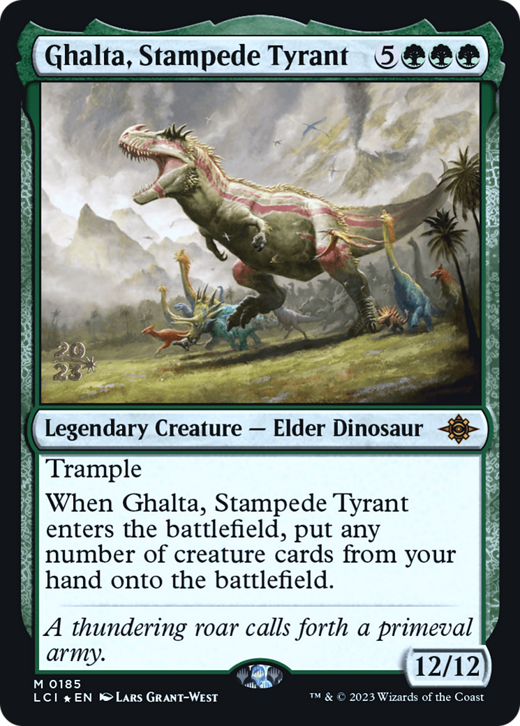 Ghalta, Stampede Tyrant (PRE-185) [The Lost Caverns of Ixalan Promos] Foil