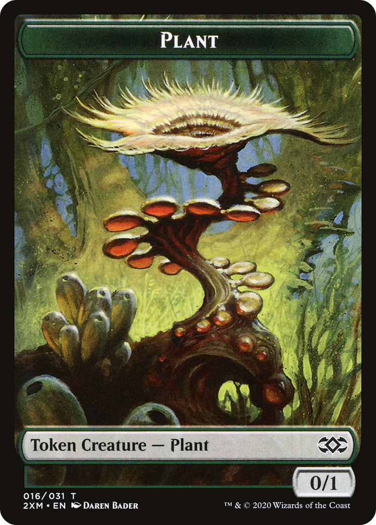 Plant (T2XM-016) [Double Masters Tokens] Foil