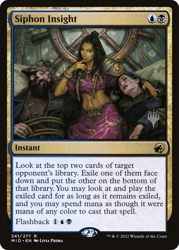 Siphon Insight (PPMID-241) [Promo Pack: Innistrad: Midnight Hunt Promos]