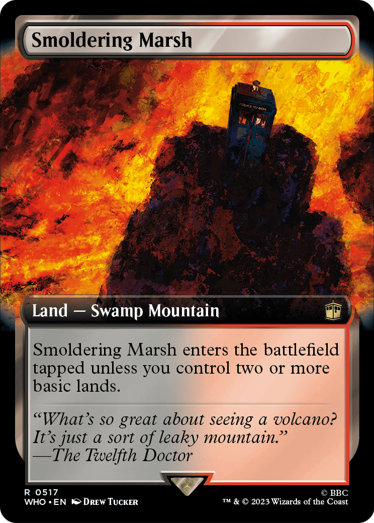 Smoldering Marsh (Extended Art) (WHO-517) [Doctor Who] Foil