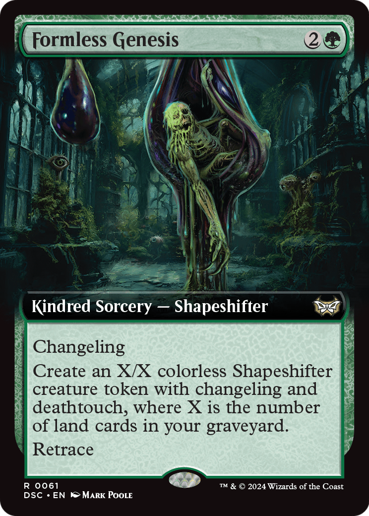 Formless Genesis (Extended Art) (DSC-061) [Duskmourn: House of Horror Commander]