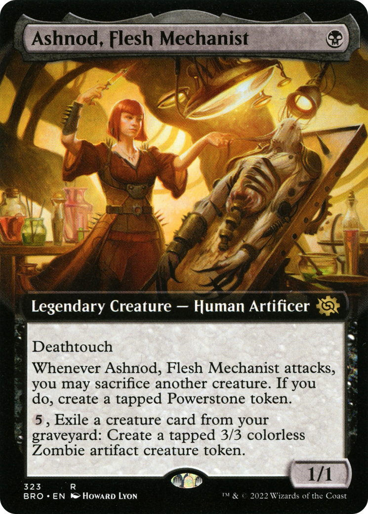Ashnod, Flesh Mechanist (Extended Art) (BRO-323) [The Brothers' War]