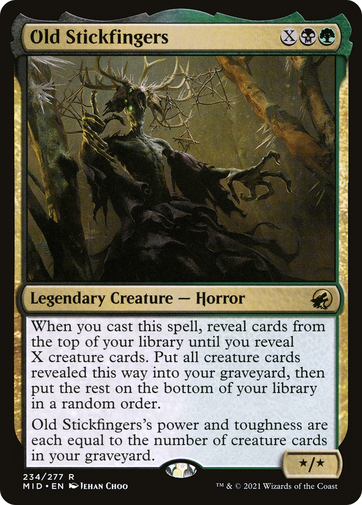 Old Stickfingers (MID-234) [Innistrad: Midnight Hunt] Foil