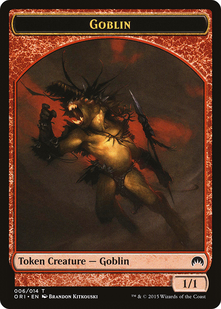 Goblin Token (ORI-006) [Magic Origins Tokens]