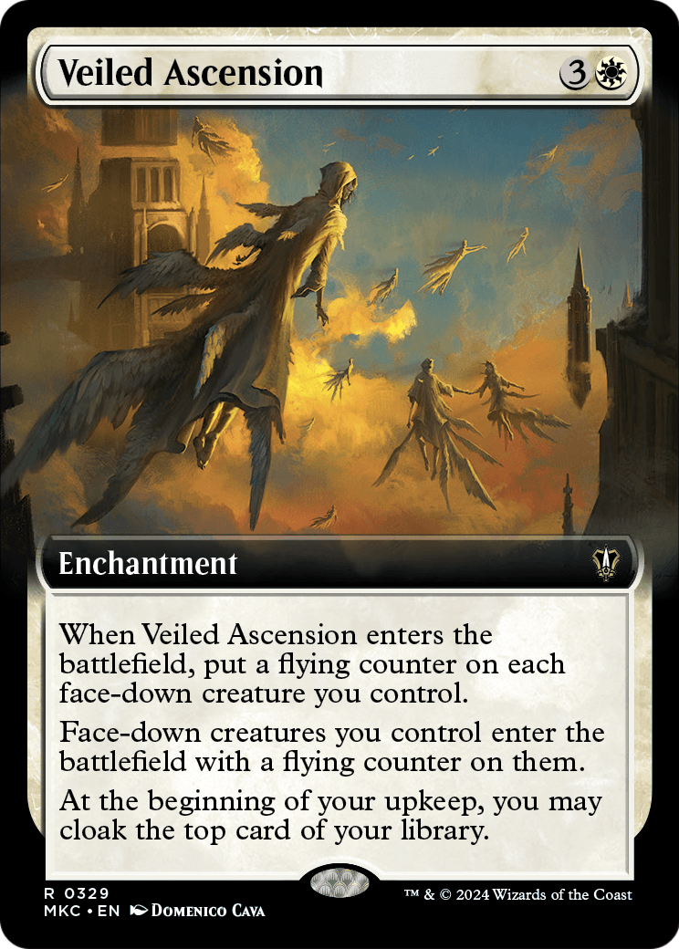 Veiled Ascension (Extended Art) (MKC-329) [Murders at Karlov Manor Commander]