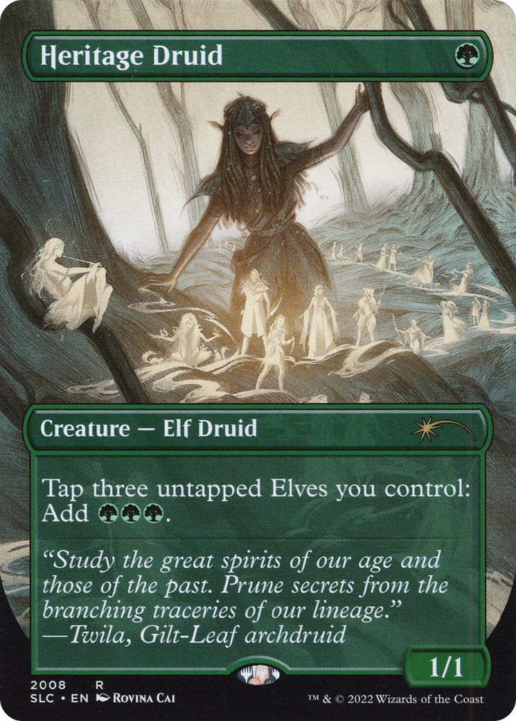 Heritage Druid (SLC-2008) (Borderless) [Secret Lair Countdown Kit] Foil