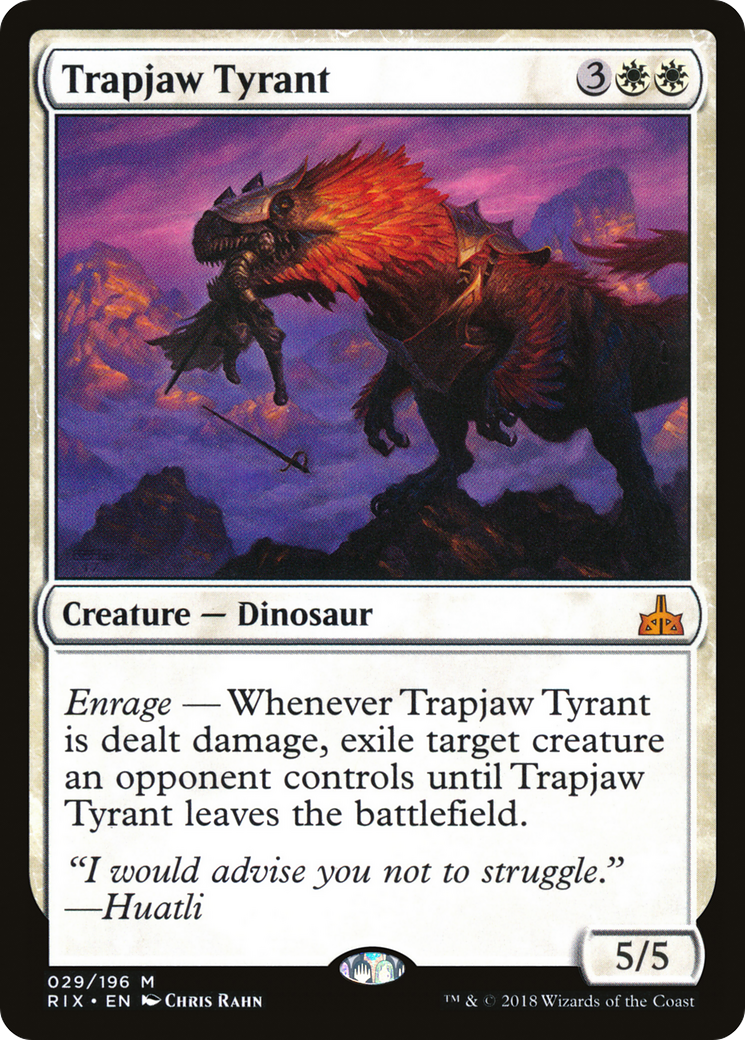 Trapjaw Tyrant (RIX-029) [Rivals of Ixalan] Foil