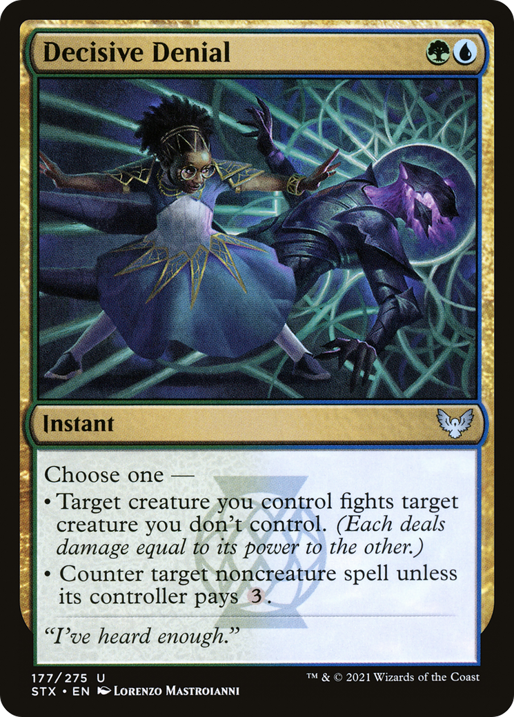 Decisive Denial (STX-177) [Strixhaven: School of Mages]