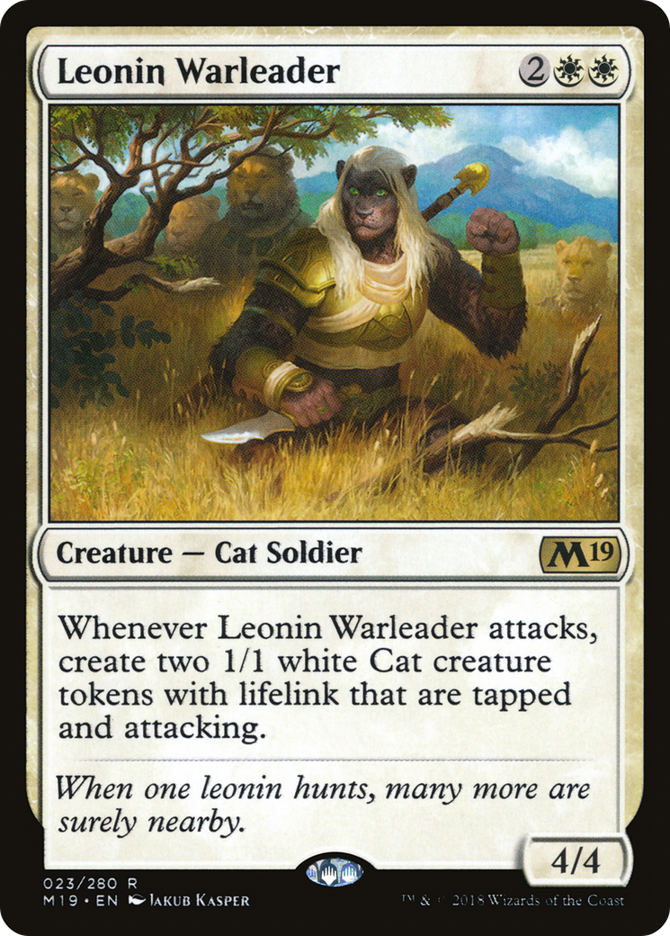 Leonin Warleader (M19-023) [Core Set 2019]