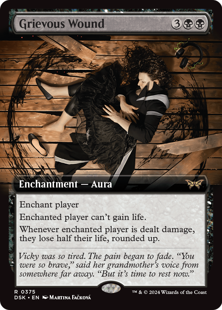 Grievous Wound (Extended Art) (DSK-375) [Duskmourn: House of Horror] Foil