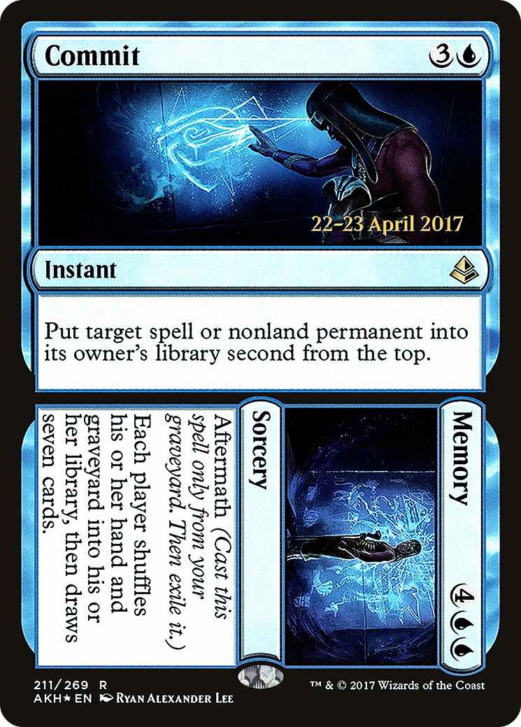 Commit // Memory (PRE-211) [Amonkhet Promos] Foil