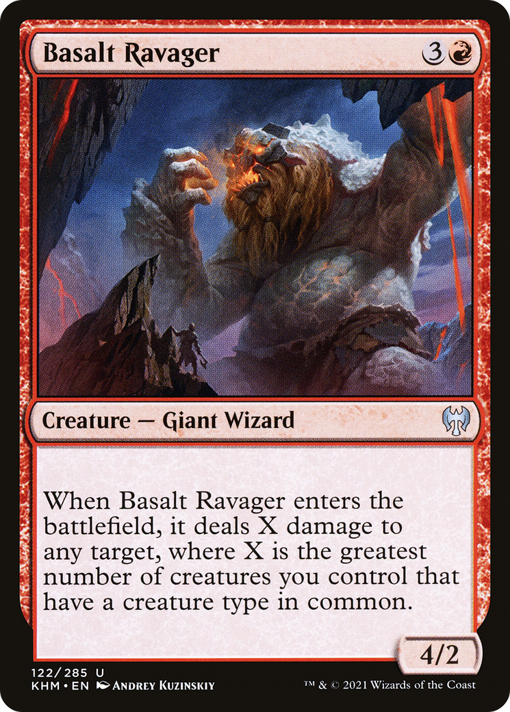 Basalt Ravager (KHM-122) [Kaldheim] Foil