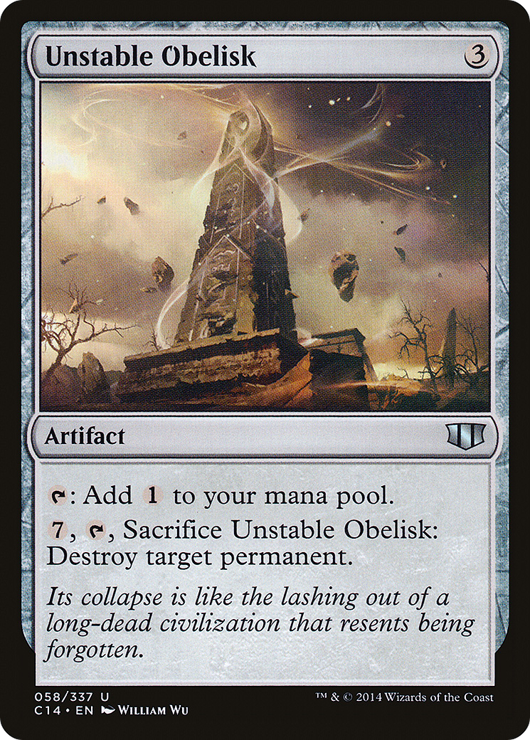 Unstable Obelisk (C14-058) [Commander 2014]