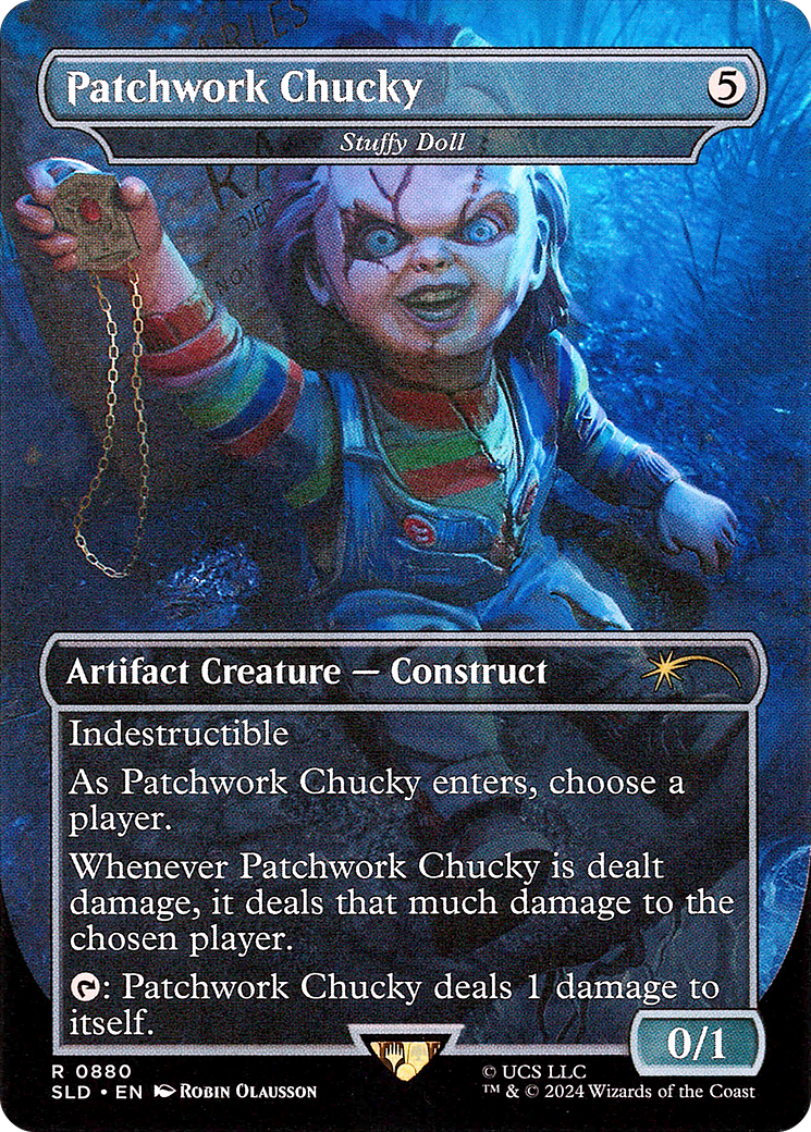 Patchwork Chucky - Stuffy Doll (SLD-880) (Borderless) [Secret Lair Drop] Foil