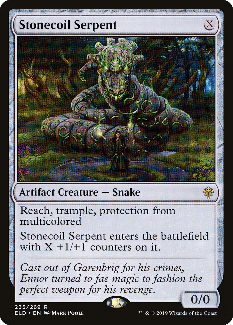 Stonecoil Serpent (ELD-235) [Throne of Eldraine] Foil