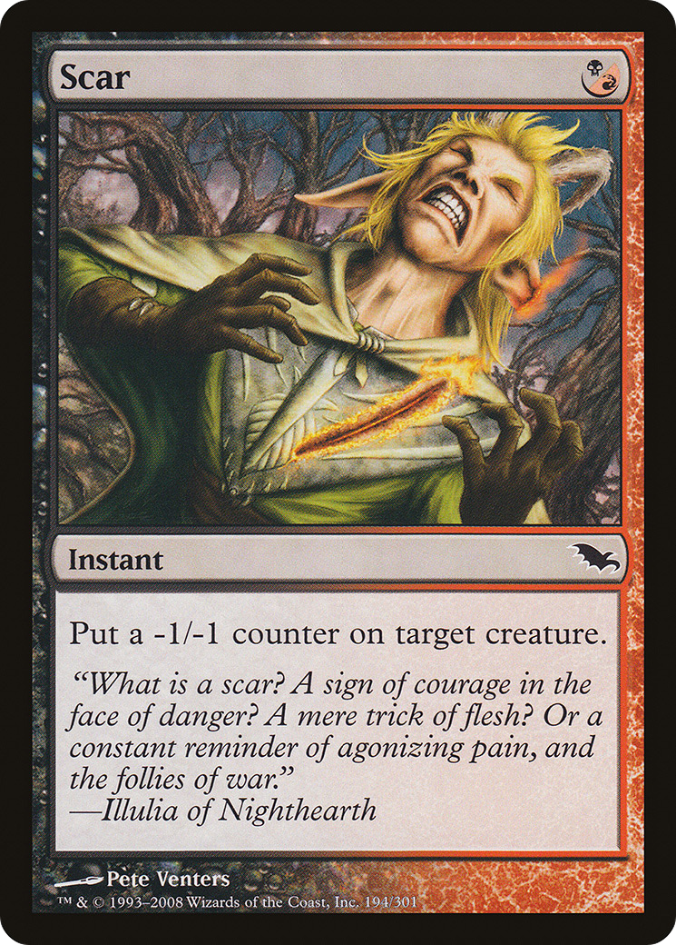 Scar (SHM-194) [Shadowmoor] Foil