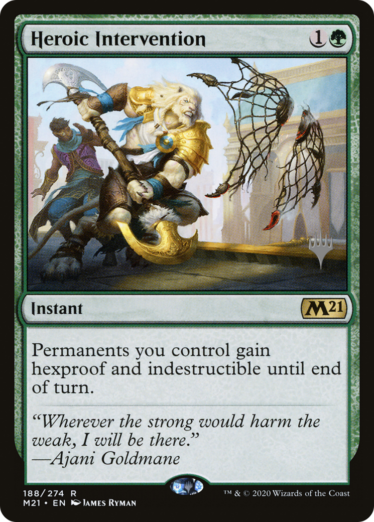 Heroic Intervention (PPM21-188) [Promo Pack: Core Set 2021 Promos] Foil