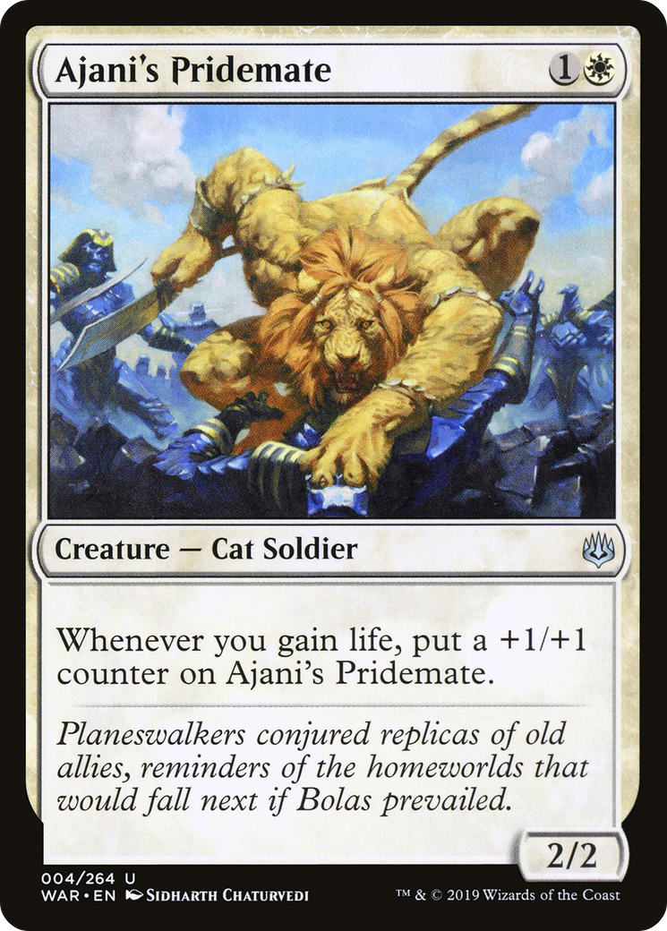 Ajani's Pridemate (WAR-004) [War of the Spark]