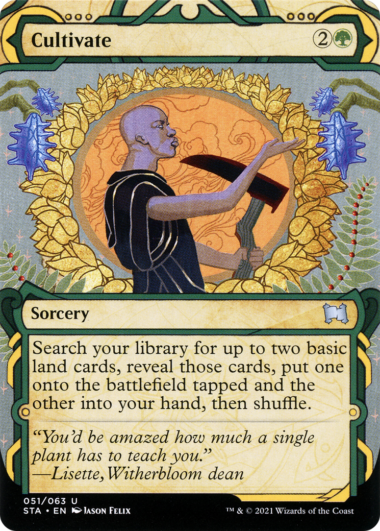 Cultivate (STA-051) (Showcase) (Borderless) [Strixhaven Mystical Archive]