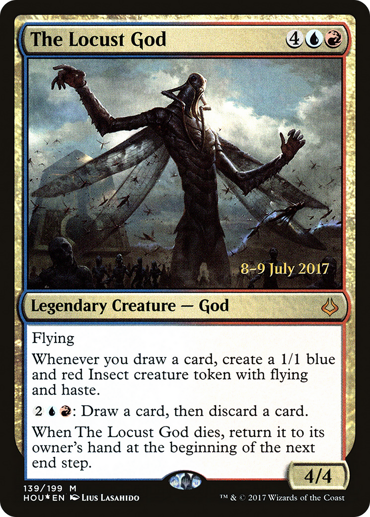 The Locust God (PRE-139) [Hour of Devastation Promos] Foil