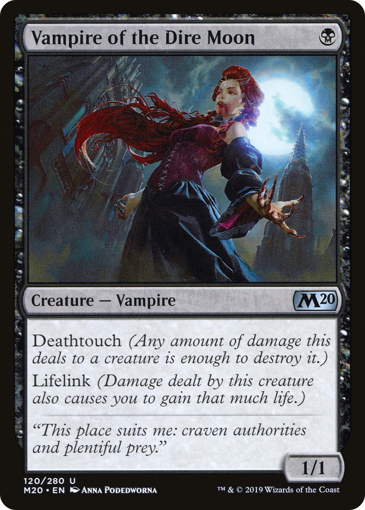 Vampire of the Dire Moon (M20-120) [Core Set 2020] Foil